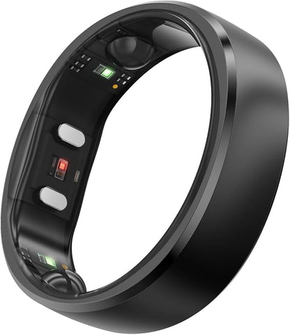 RingConn Gen 2, World’s First Smart Ring with Sleep Apnea Monitoring, No APP Subscription, 12-Day Battery Life, Stress/Heart Rate/Women's Health Tracker, Android & iOS Compatible (Black, Size 11)