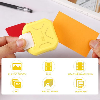 LOONENG 3 Way Chamfer Corner Punch, 3 in 1 Craft Paper Corner Cutter for Paper Crafts, Laminate, Cardstock, Business Card, DIY Projects, Photo, Card Making and Scrapbooking