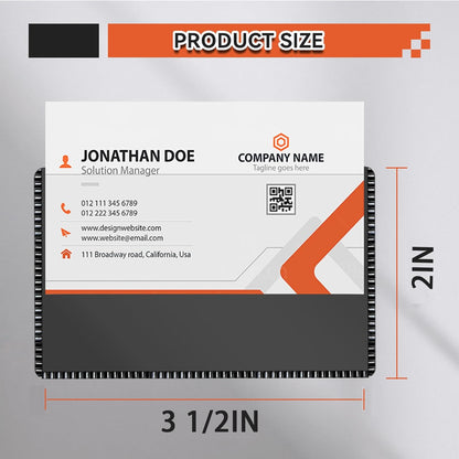 Magnetic Sleeves 2x3.5" for Business Name Card,Index Card Holders on Locker/Cabinet 10PCS