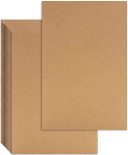 25 Pcs Book Board, Binder Board, Cover Board, Heavy Duty Chipboard for Book Binding, DIY Cardboard (Brown, 5.5 x 8.5 Inch 80PT)