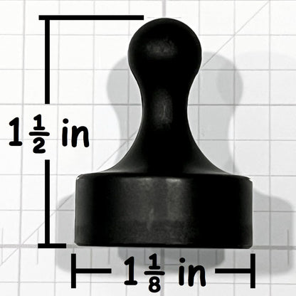 GLASSBOARD STUDIO Powerful Neodymium Magnets, Pawn-Shaped - Strong Fridge/Refrigerator and Whiteboard Magnet, Ideal for Office, Kitchen, Crafts - Rare Earth, Heavy Duty (8, Citrus Green)