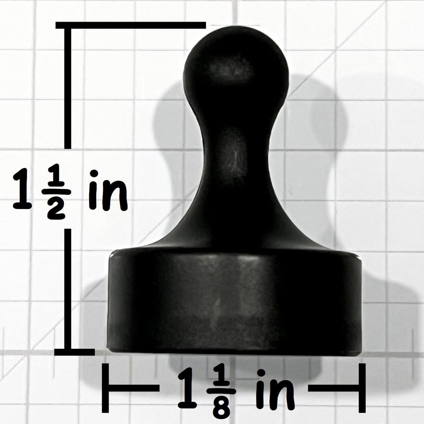 GLASSBOARD STUDIO Powerful Neodymium Magnets, Pawn-Shaped - Strong Fridge/Refrigerator and Whiteboard Magnet, Ideal for Office, Kitchen, Crafts - Rare Earth, Heavy Duty (8, Meadow Lilac)