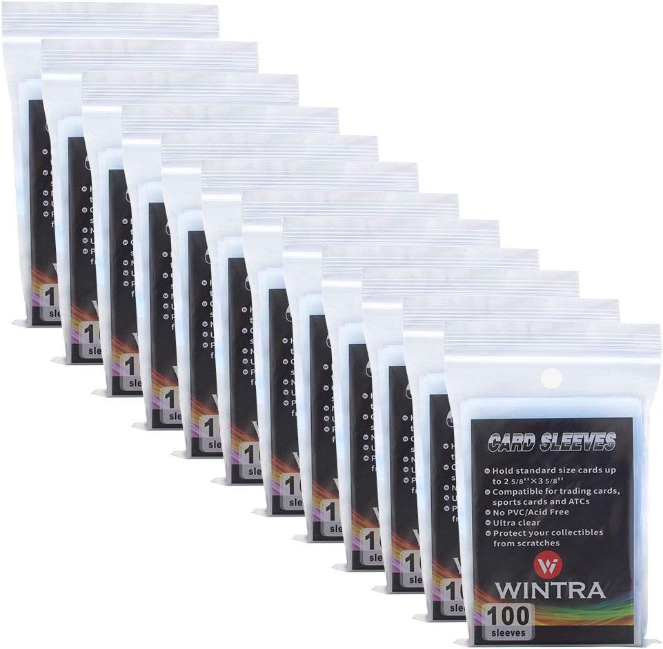 2000 Count Penny Card Sleeves, 2-5/8 x 3-5/8'' Soft Protective Inner Sleeves,Ultra Clear Baseball Card Protectors