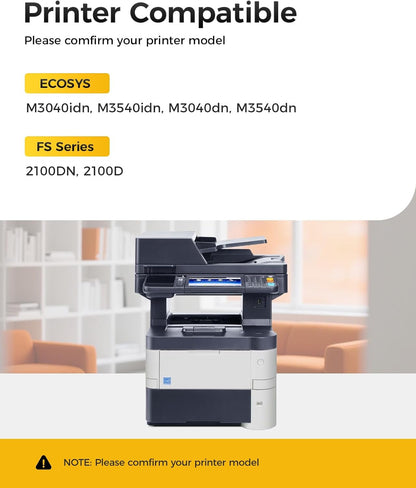 TK-3102 TK3102 Toner Cartridge Black 1-Pack High Yield Replacement Compatible for Kyocera TK-3102 TK3102 1T02MS0US0 FS-2100 M3540 FS-2100DN FS-2100D ECOSYS M3040idn M3540idn M3040dn M3540dn Printer