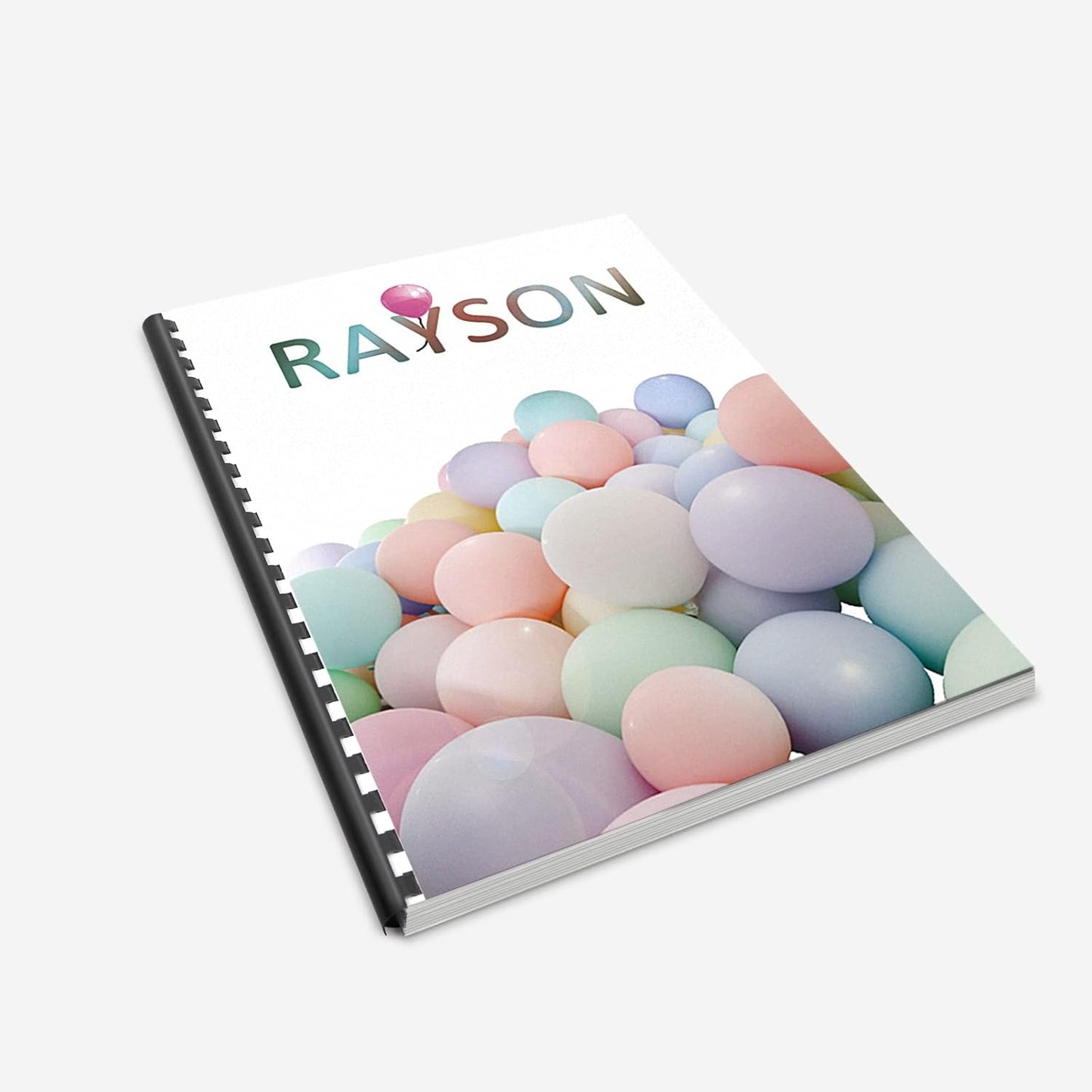 Rayson CR8BK Plastic Comb Binding Spines, 40-Sheets Capacity, 5/16" Black 19-Ring Comb Binding, Max. Binding Letter Size Paper (8.5"×11"), Box of 100