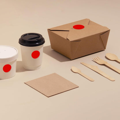 Red Dot Stickers 2 Inches Round Sticker, Circle Colored Labels Color Coding Labels for Office Classroom Toddlers Activity 80 Pieces