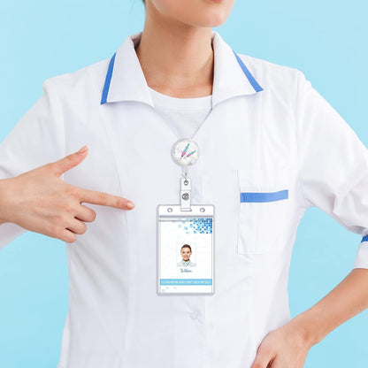 Fainne 15 Pieces Funny Badge Holders for Nurses Retractable Decorative Badge Reels with Alligator Clip for Nurse Week Gift Doctors Teachers(Nurse Style)