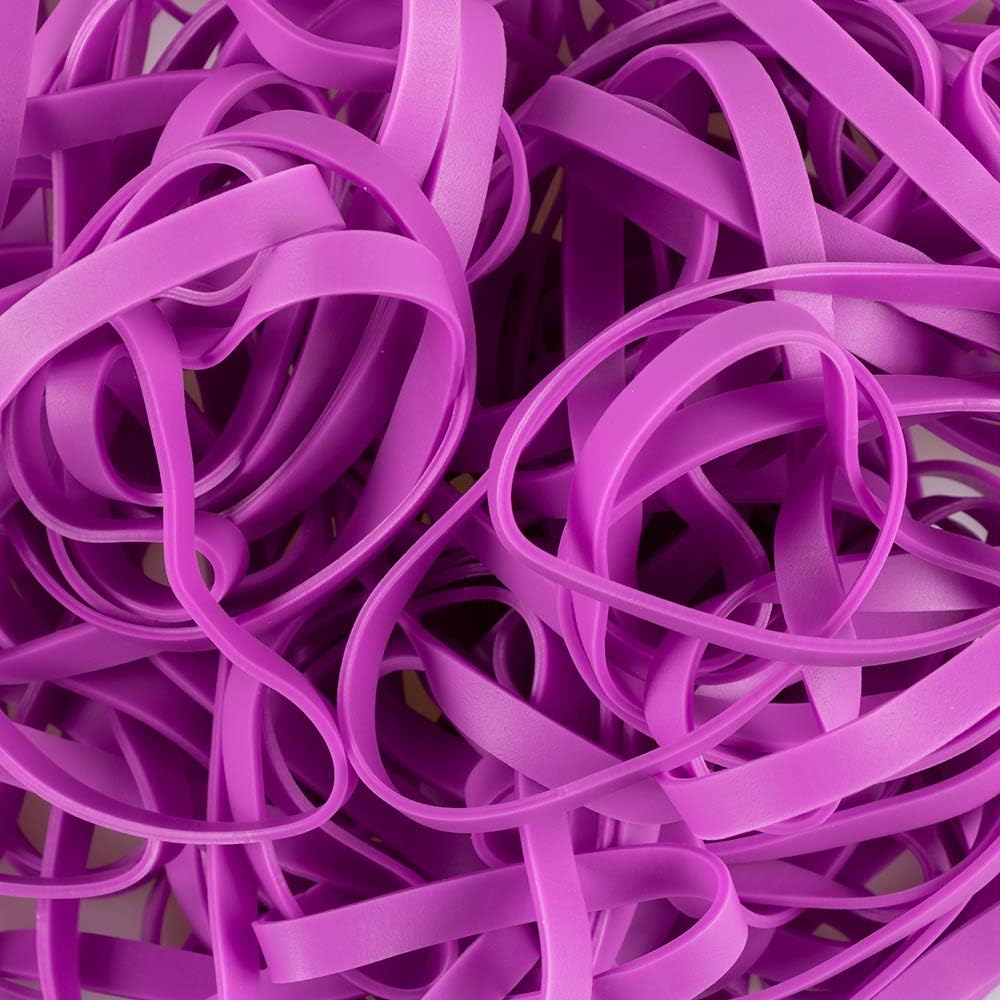 JAM PAPER Durable Rubber Bands - Size 64 - Purple Multi-Purpose Rubberbands - 100/Pack