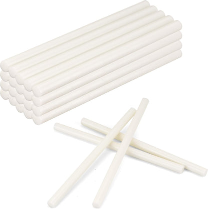 MATUFF White Hot Glue Sticks Full Size 0.43” Dia x 8” Long, 20 pcs Hot melt Adhesive Glue Sticks, All-Purpose Colored Glue Gun Sticks for DIY White Crafting Arts and Wedding Cards, Stamp Sealing