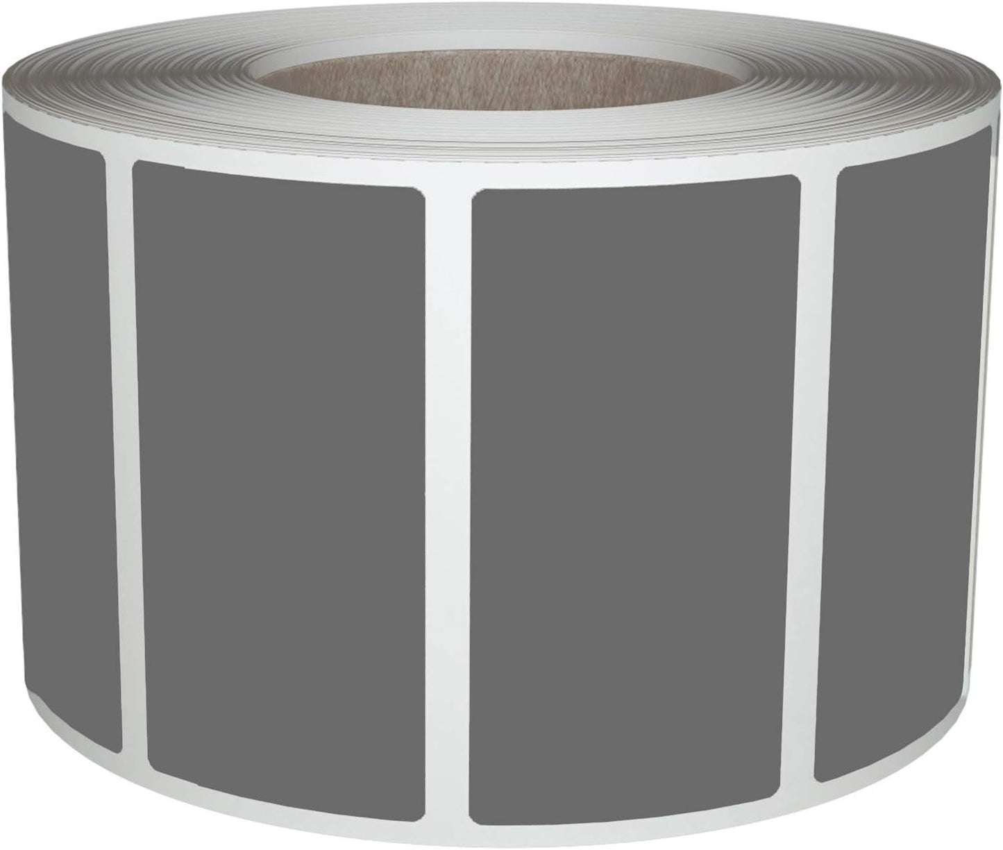 Royal Green Rectangular Color Coding Sticker Roll - Write On Labels for Folders, Organizing & More, 1.57" x 0.75" Stickers to Write On Name Tags for Office Supplies & Organization, 500-Pack (Grey).