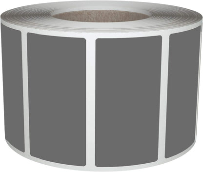 Royal Green Rectangular Color Coding Sticker Roll - Write On Labels for Folders, Organizing & More, 1.57" x 0.75" Stickers to Write On Name Tags for Office Supplies & Organization, 500-Pack (Grey).