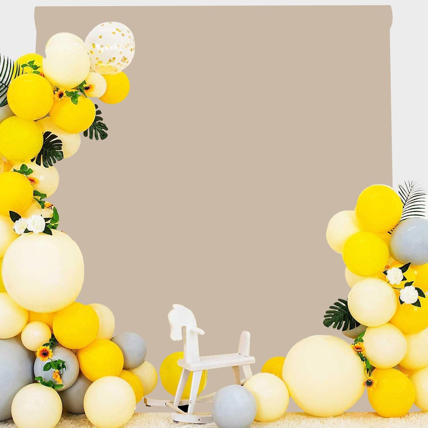 Beige Photo Backdrop for Photoshoot Beige Background for Photography Photo Backdrop Curtain for Party 6 x 9 FT