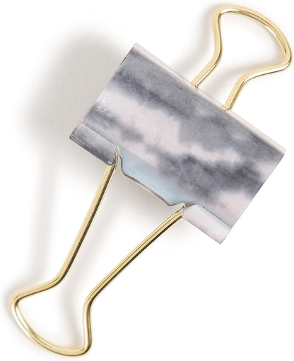 U Brands Fashion Binder Clips, Soft Dye with Gold Prongs, Office Organization Supplies, 32mm, 36 Count