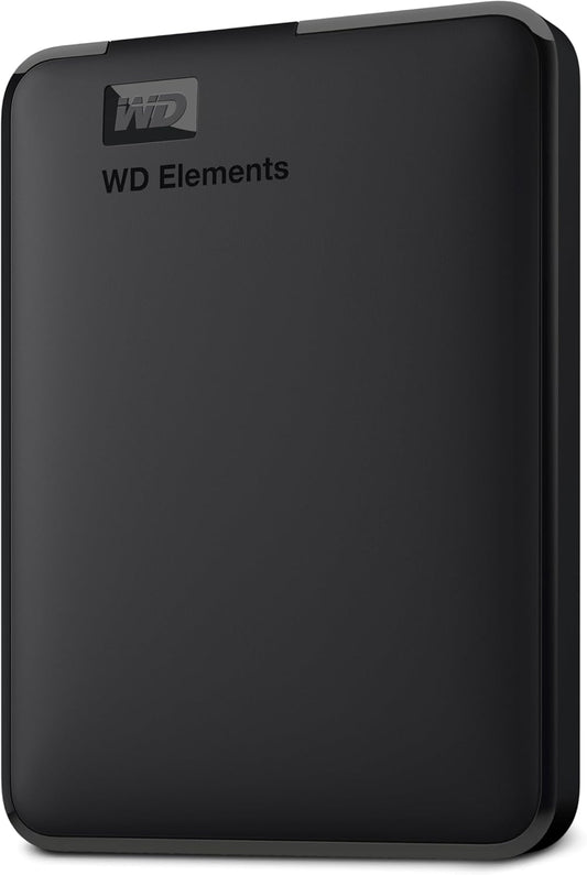 WD 1TB Elements Portable External Hard Drive for Windows, USB 3.2 Gen 1/USB 3.0 for PC & Mac, Plug and Play Ready - WDBUZG0010BBK-WESN
