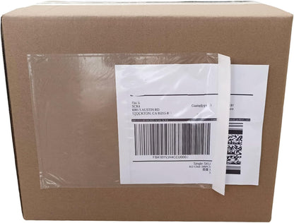500Pcs Clear Packing List Envelopes, 9.5" x 12" Self-Adhesive Mailing Labels for Envelope, Waterproof Shipping Pouch Enclosed Bags Fit 8.5x11 inch Packing Slip Invoice Sleeves