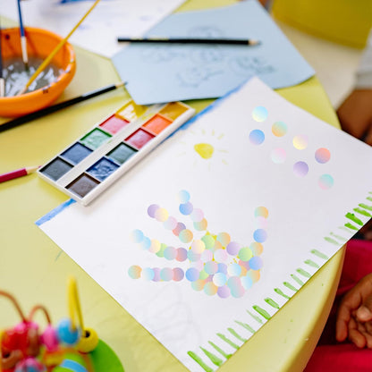 STARLIBOO Dot Stickers - Gradient Color Code Labels, 1inch Garage Sale & Yard Sale Price Tags, Writable Not Blurry (1200 Labels)