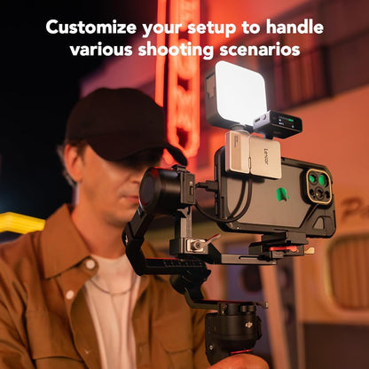 Lexar Professional Go Portable Hub, Four Type-C Ports, USB 3.2 Gen 2, Up to 10Gbps, Ultra-Compact, Perfect for Go Portable SSD, Compatible with Smartphones, PC & Mac, Tablets & iPad (LPASL400-RNSNG)