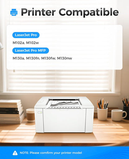 17A Black Toner Cartridge 2-Pack with chip High Yield Replacement for HP 17A CF217A Toner Compatible with HP Laserjet Pro MFP M130a M130fn M130fw M130nw M102a M102w Printer M130 M102 Series Ink Copy