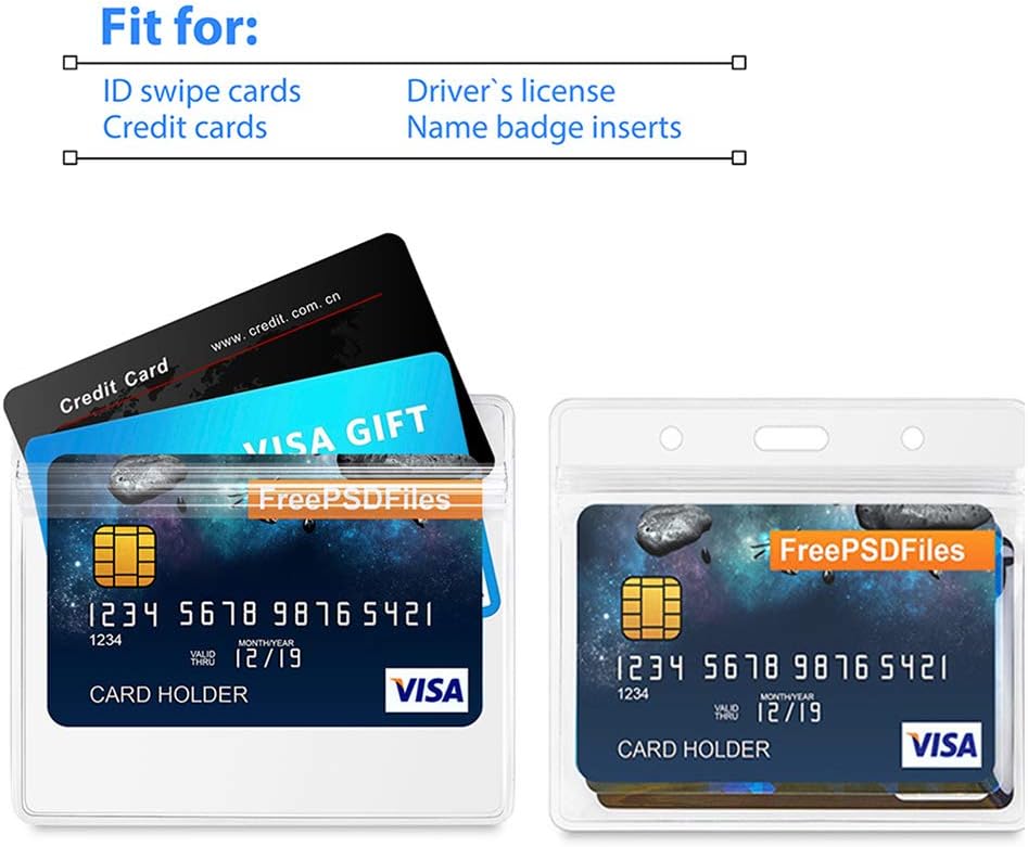 Lanyards with Id Holder Name Badges Waterproof Name tag Badge Holders with Neck Lanyard Swivel J-Hook Clip 50 Pack (Green, Horizontal)