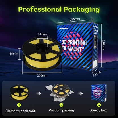 FLASHFORGE Glow in The Dark Rapid PLA Filament 1.75mm, High Flow Speedy 3D Printer Filament Luminous Yellow, Max 500mm/s High-Speed Printing, High Brightness and Long-Lasting Glowing Effect