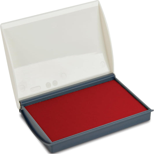 Shiny Red Ink Stamp Pad, 2-3/4" by 4-3/8" Surface Area, Felt Stamp Pad with Red Water-Based Stamp Ink