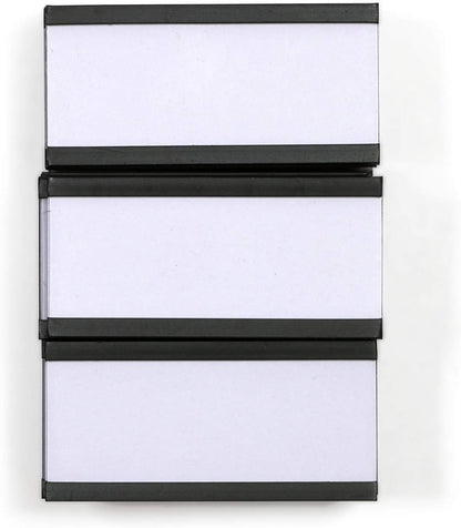 SmartSign Magnetic 'C' Channel Card Holders for Metal Racks and Shelves | 1" x 2" Pack of 25