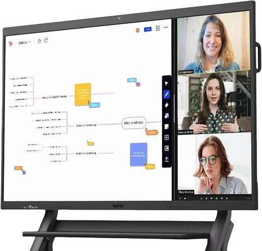 NearHub Board S Pro 65" 4K UHD Smart Board 16GB +128GB Windows 11 for Classrooms &Hybrid Work,Built-in 4K Camera+8 Mics+2 Speaker,Real-time Collaboration&Casting,Open App Ecosystem(Board+Wall Mount)