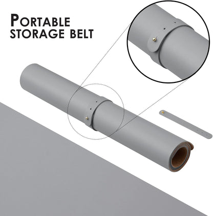 Cork Desk Mat - Dual-Sided Desk Pad for Office and Home - Desk Organization and Accessories - Ideal for Large Mouse Pad and Desk Mats on Top of Desks(Gray,27.6"x 13.8")