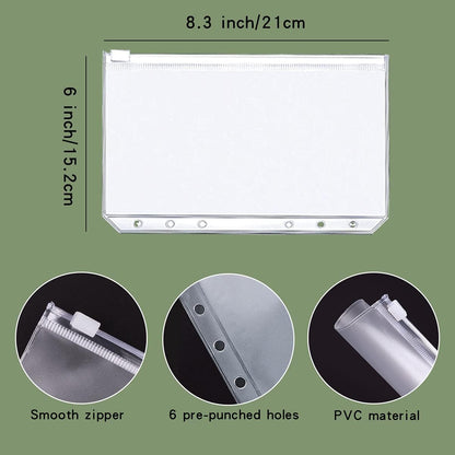 Money Saving Binder, Savings Challenges Book with for Cash Envelopes, 12pcs Zipper Envelopes A5 Budget Binder, Budget Planner for Managing Budgets and Saving Money -(Green-9.2IN)