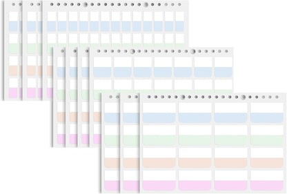 316 PCS Index Tabs, 10 Sheets, 3 Sizes Divider Tabs Stickers, Self Adhesive Book Tabs, Page Marker Bookmark, Writable Tab Flags