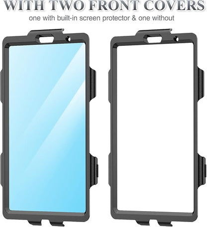 Case for Samsung Galaxy Tab A7 Lite 2021 8.7'' SM-T220/T225/T227 with Screen Protector Pencil Holder [360 Rotating Hand Strap] &Stand, SEYMAC stock Drop-Proof, Black