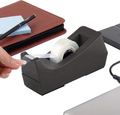Transparent Tape with Dispenser 10 Pack Tape Dispensers Desk unweighted Non Skid Base Desktop Dispenser Bulk for Office Home School