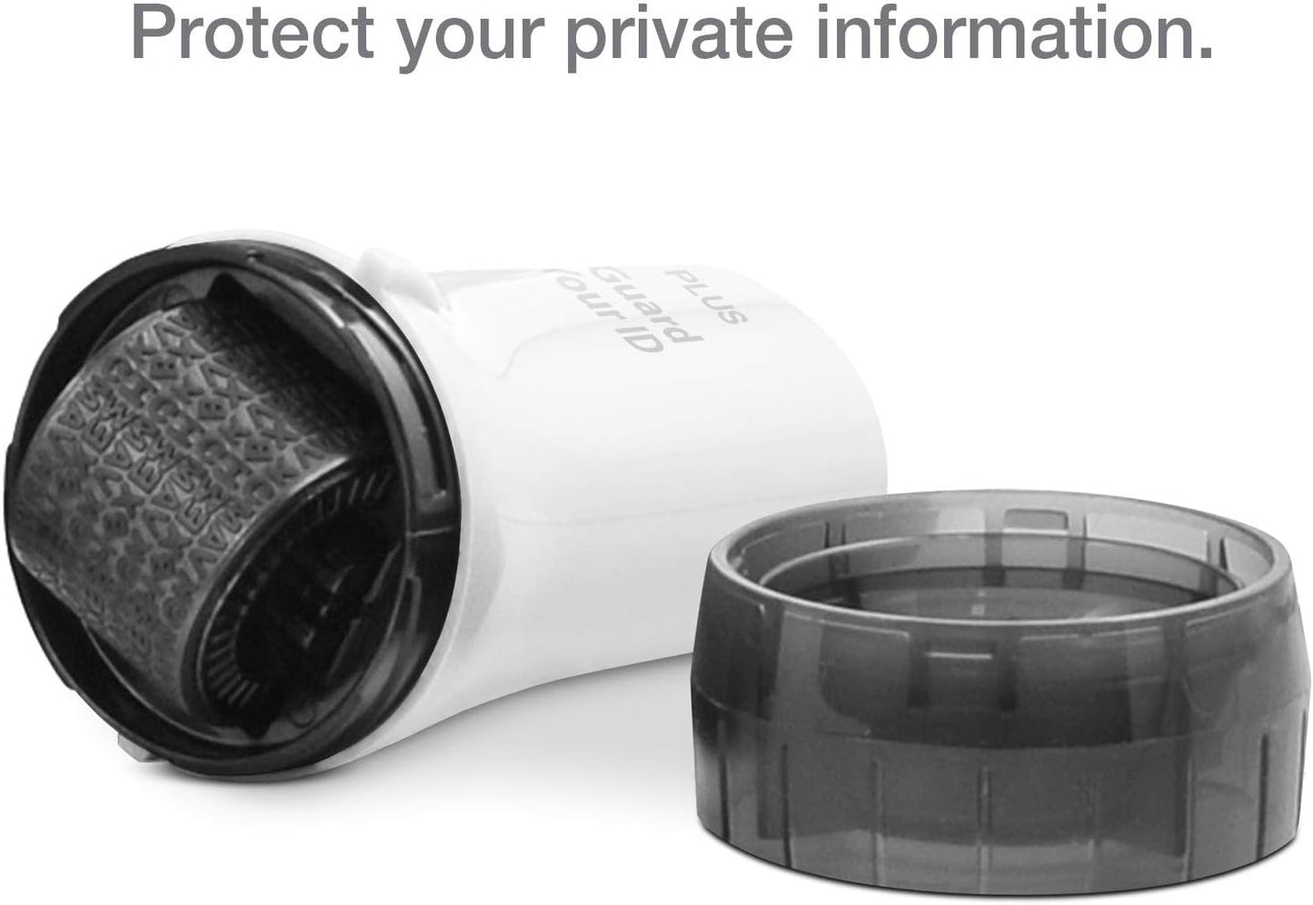 Guard Your ID Advanced 2.0 Roller Identity Privacy Stamp for Identity Theft Prevention and Security (Regular 3-Pack, White)