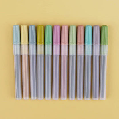 WRITECH Highlighter Refills, Assorted Colors Chisel Tip No Smear (12ct Neutral)