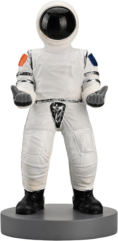 Astronaut Mobile Phone & Pen Holder, Device Stand, Desk Organizer Decorative Pencil Holder (White&Black)