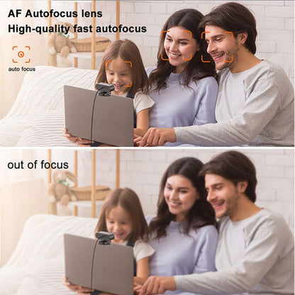 1080P Webcam, Compatible with PC/Laptop/Mac, Computer Camera with Low-Light Correction, AI Noise-Canceling Microphone, Adjustable Field of View, Built-in Privacy Shutter, Ideal for Meetings (W10)