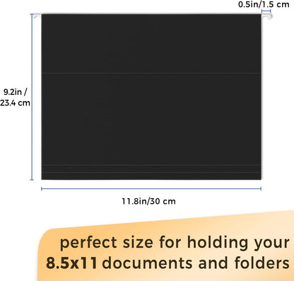 SUNEE 25 Pack Hanging File Folders, Black Folders, Hanging File Folders Letter Size with 1/5-cut Tabs, Stay Organized for Your Home and Office Bulk File and Documents