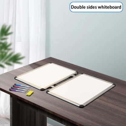 4 Sided Foldable Whiteboards Calendar, 17"x13" Desktop Whiteboard, Integrating with Monthly and Weekly Planner, Multi-Functional Whiteboard Suitable for Home, School and Office.