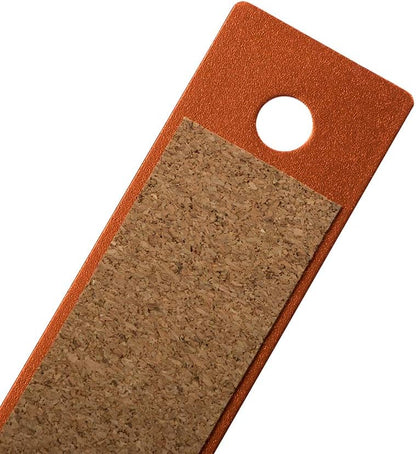 JAM PAPER Strong Aluminum Ruler - 12 Inch - Metal Ruler with Non-Skid Cork Backing - Orange Metallic - Sold Individually
