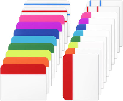 600 Pieces Tabs 2 Inch Sticky Index Tabs, Colored Page Markers Repositionable Divider Tabs for Notebooks, Binders, File Folders, Books (30 Sets 10 Colors)