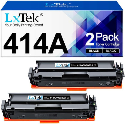 414A Black Toner Cartridges W2020A (with Chip) Replacement for HP 414A 414X Toner Cartridge Compatible with HP Color Pro Laserjet MFP M479fdw M479fdn M454dw M454dn Printer (2 Pack)