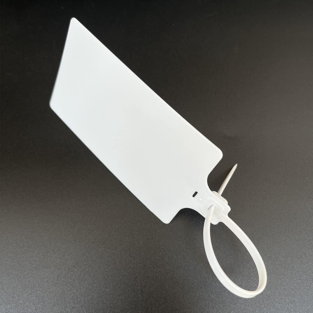 Blank Waterproof Plastic Tags for Labeling Marker Ties Large Tag Fastener Zip Tie Label Security Seal Tags 2.28"×3.94" 200pcs,White