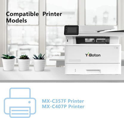 MX-C35T MXC35TB Black Toner Cartridge Replacement for Sharp MX-C35TB Compatible for Sharp MX-C357F MX-C407P Printer