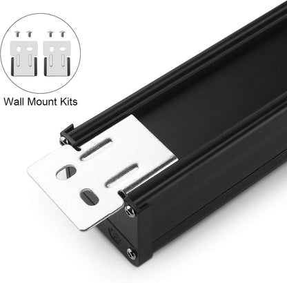 Heavy Duty Power Strip - 16 Outlet Large Metal Industrial Power Strip, 4FT Cord, 15A, 125V, 1875W (Black)