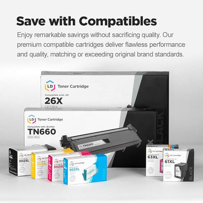 LD Compatible Toner Cartridge Replacement for Dell 593-BBKD E310dw E514dw E515dn E515dw High Yield (Black)