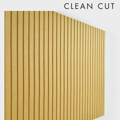 Large Cork Boards for Walls Black Felt Alternative - Slat Wall Paneling, Bulletin Board Tiles for Home Decor, Push Pin Corkboard Organizer for Office or Classroom-12-Pack Panel Kit (Mustard)