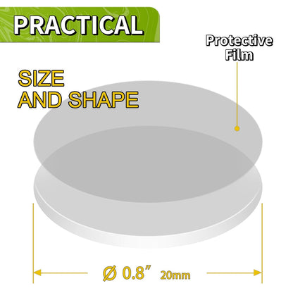 Piteno® 350Pcs Double Sided Adhesive Dots, 0.8" Clear Removable Sticky Adhesive Mounting Putty, Waterproof No Trace Dots Adhesive Putty for Poster Picture Festival Decoration Museum (20mm)