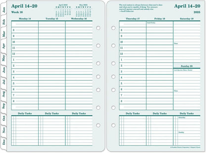 FranklinCovey - Original Weekly Ring-Bound Planner (Monarch, Jan 2026 - Dec 2026)