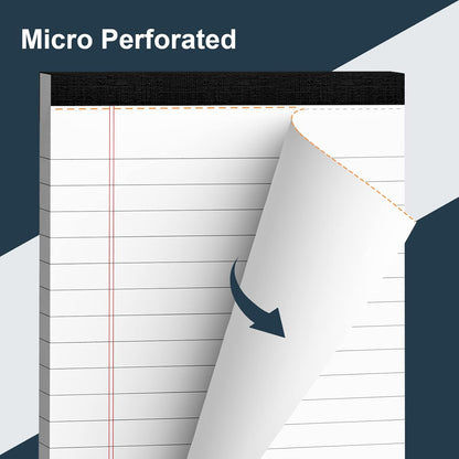 8 Pack Legal Pads 4x6 Inch 30 Sheets Mini Lined Paper Pads for Office Supplies Taking Notes/ Writing List, Small Notepads College Ruled Legal Memo Pad for Home, Office, School, or Business Writing Pad