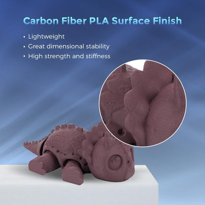 FLASHFORGE Carbon Fiber PLA Filament 1.75mm, Carbon Fiber Reinforced PLA 3D Printer Filament, 1KG Spool Dimensional Accuracy +/- 0.02mm, High Strength & High Abrasion-Resistance (Dusty Pink)